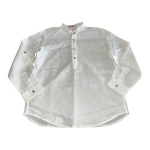 La Coqueta White Linen Shirt